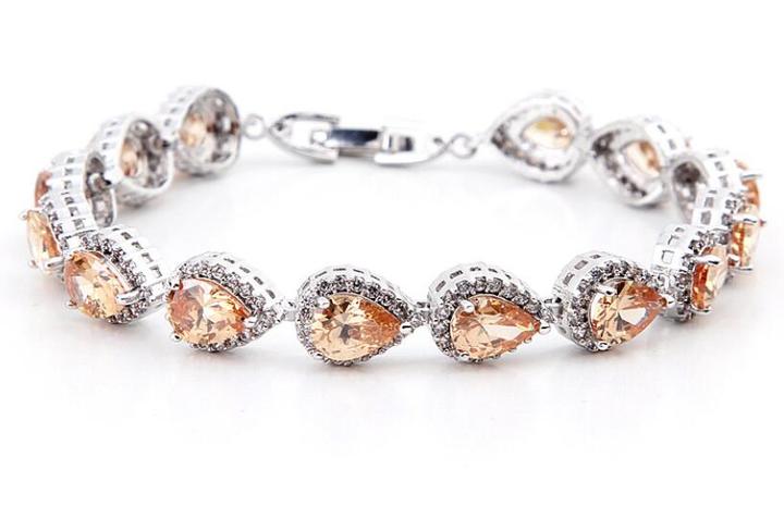 Waterdrop AAA zircon charm bracelet high end hand jewelry for women wholesale 
